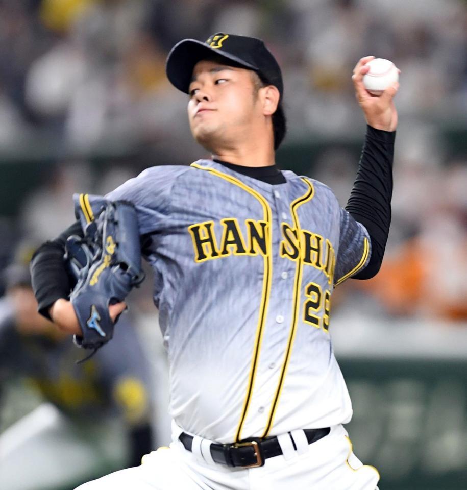 　巨人打線に立ち向かう高橋（撮影・佐藤厚）