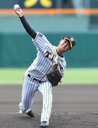 力投する西純（撮影・北村雅宏）