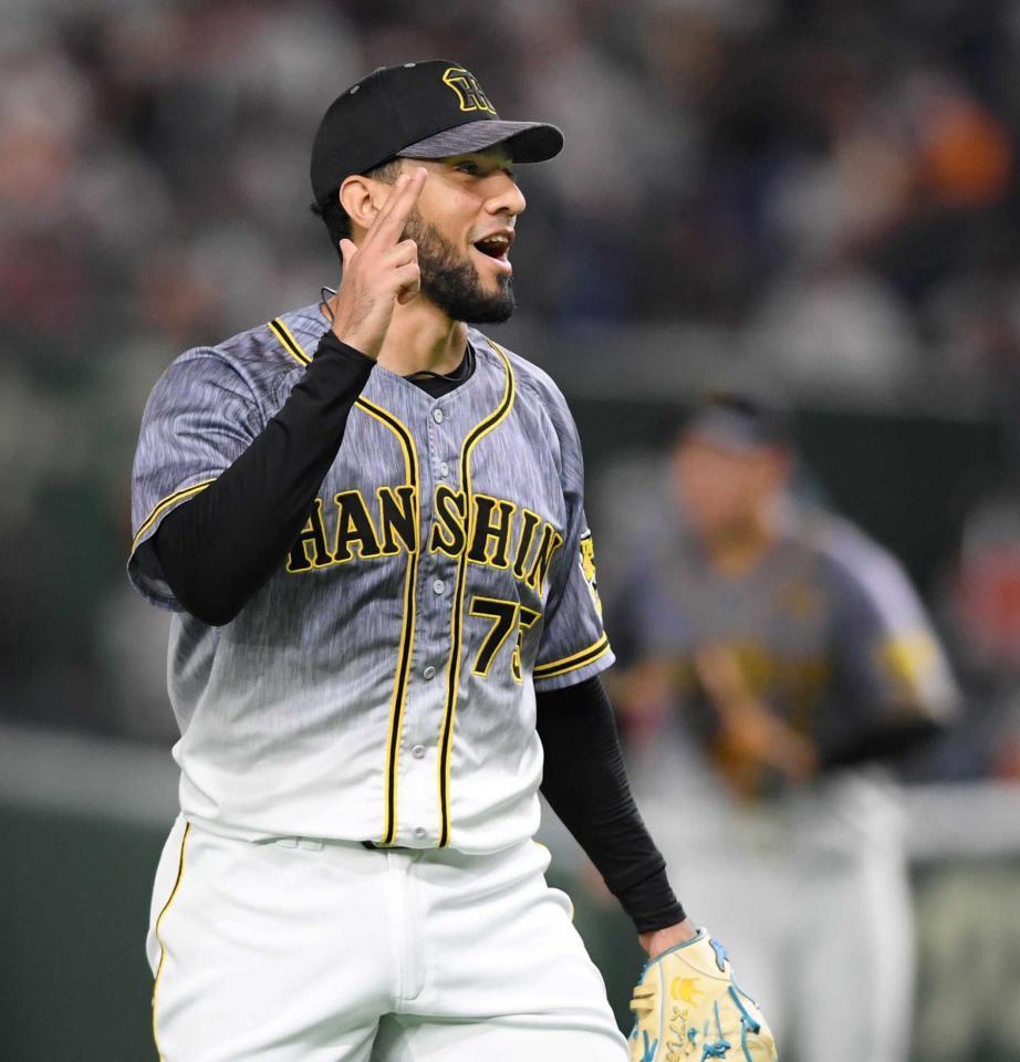 　９回を無失点に抑えたスアレス（撮影・田中太一）