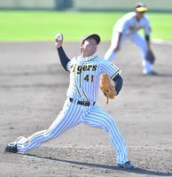 　先発し力投する村上（撮影・吉澤敬太）（代表撮影）　
