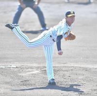 　先発し力投する村上頌樹（撮影・吉澤敬太）