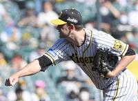 　先発し、投げ込むガンケル（撮影・田中太一）