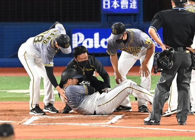 阪神・矢野監督　死球の大山は「大丈夫」　ロメロの１５０キロが左脇腹直撃