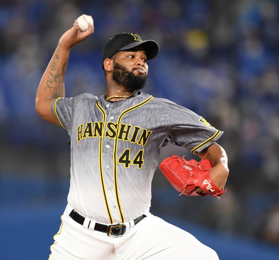 　無失点に抑えるアルカンタラ（撮影・田中太一）