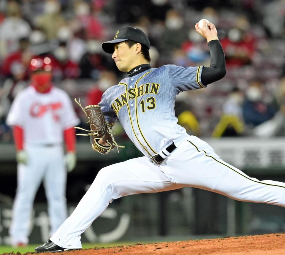 ８回に登板し、三者凡退の好投を見せた岩崎（撮影・立川洋一郎）