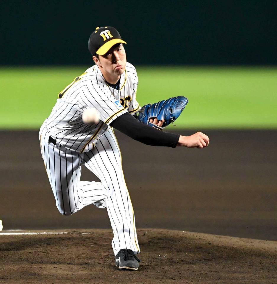 　開幕投手候補の青柳（上）