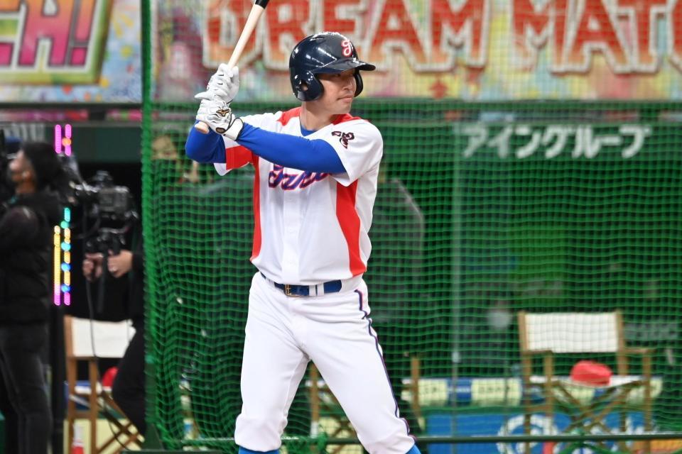 テレビ朝日「とんねるずスポーツ王は俺だ！！」に出演した原口（球団提供）