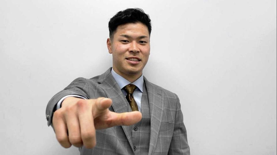 　ももクロに登場曲制作を熱望した佐藤輝（球団提供）