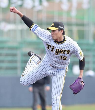 　先発し力投する藤浪（撮影・西岡正）