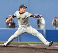 力投する藤浪（撮影・西岡正）