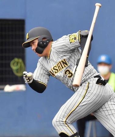 　２回、左前打を放つ大山