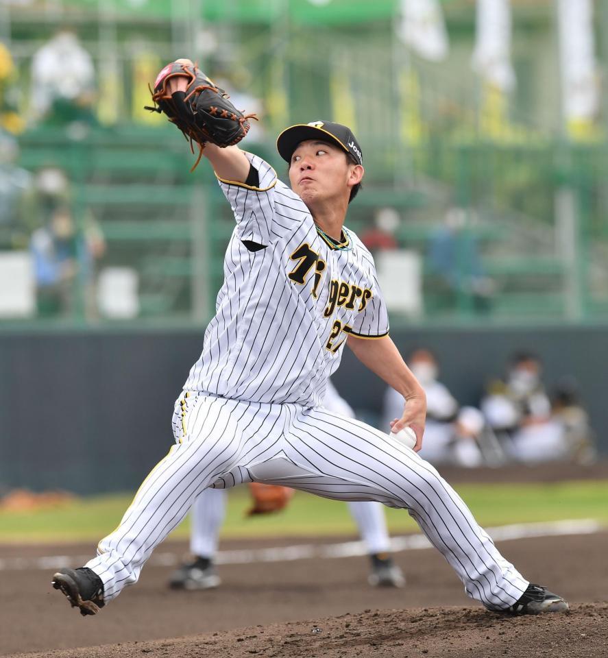 楽天戦に先発し力投する伊藤将（撮影・西岡正）