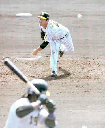 　シート打撃でマルテと対決する桐敷（撮影・田中太一）