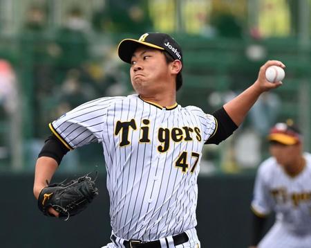 　３回、力投する桐敷（撮影・山口登）