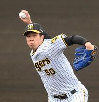 　２回で被安打１と上々の仕上がりをみせた青柳