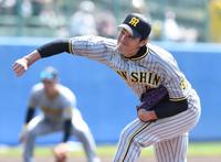 　力投する藤浪（撮影・棚橋慶太）