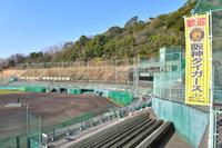 阪神２軍の練習が中止となり、静まりかえる安芸タイガース球場＝安芸タイガース球場（撮影・吉澤敬太）