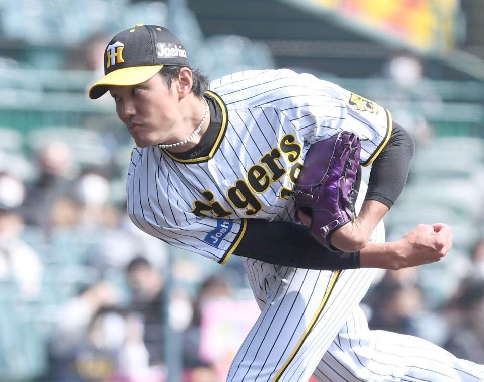 　先発した藤浪（撮影・田中太一）