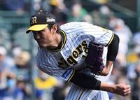 １回を無失点に抑える藤浪（撮影・田中太一）
