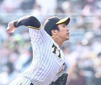 ６回、好リリーフを見せる小野（撮影・飯室逸平）