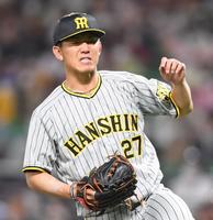 　３回、打者リチャードへの投球後に顔をしかめる伊藤将（撮影・田中太一）