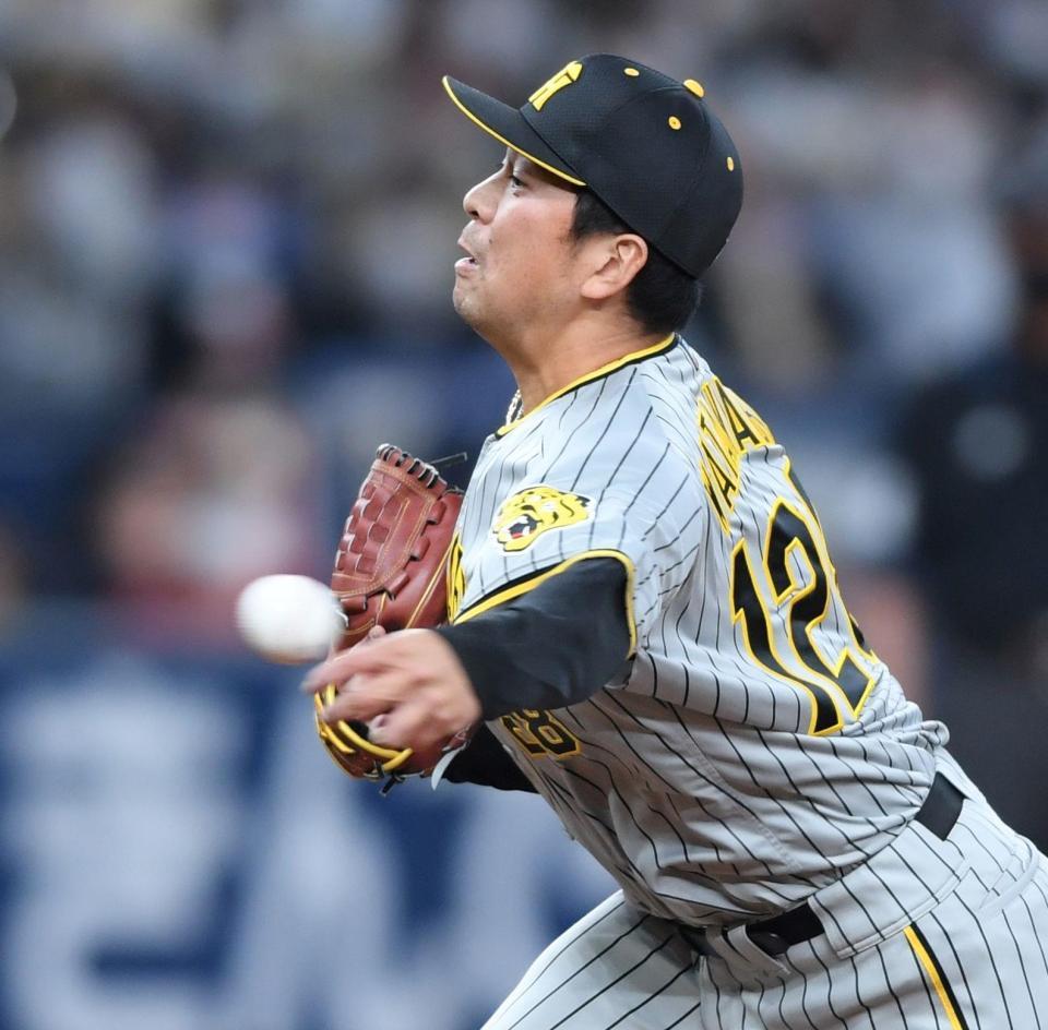 ６回、吉田正を三振に仕留める渡辺＝京セラドーム