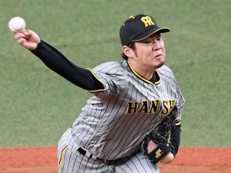 ５回を投げ無失点に抑える西勇（撮影・田中太一）