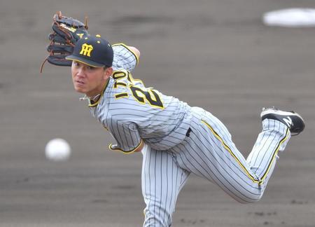 　先発し力投する伊藤将（撮影・吉澤敬太）