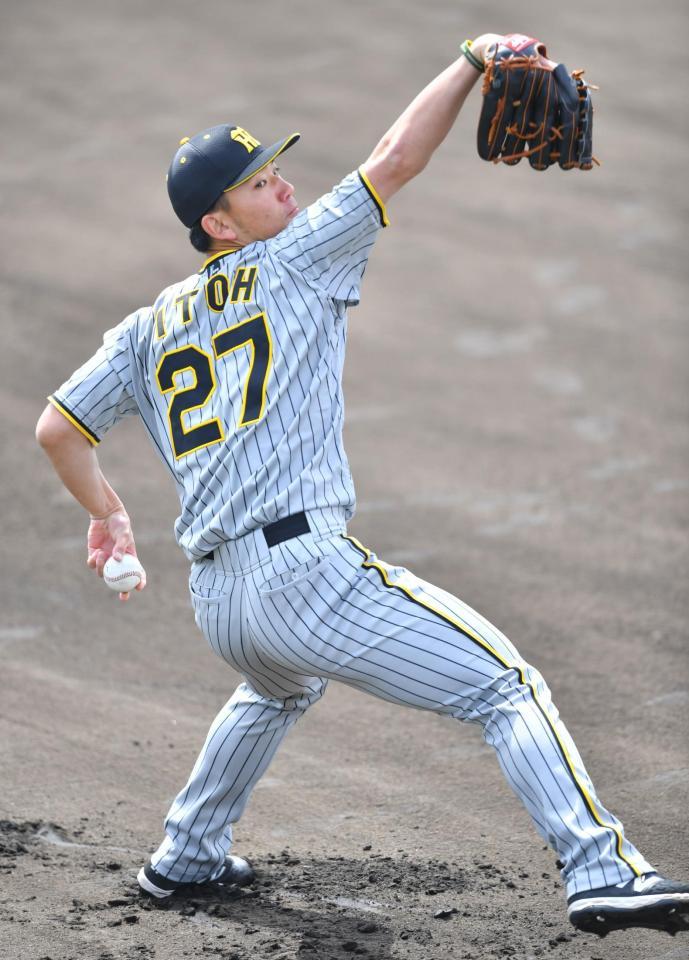 　試合に臨む伊藤将（撮影・吉澤敬太）