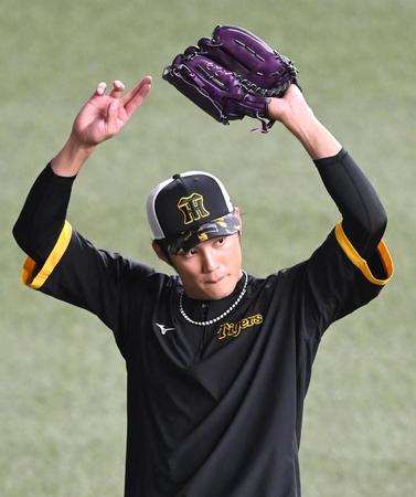 　開幕戦へ向け調整する藤浪（撮影・飯室逸平）