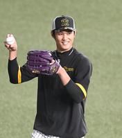 　開幕戦へ向け調整する藤浪（撮影・飯室逸平）