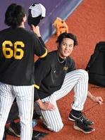 　開幕戦へ向け、調整する藤浪（撮影・飯室逸平）