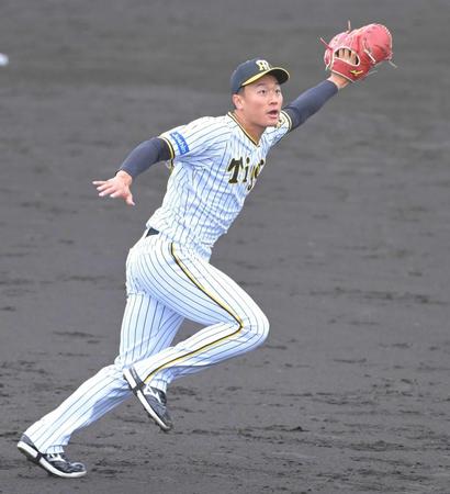 　６回、谷川原の打球を追う森木（撮影・高部洋祐）