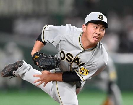 ７回を無失点に抑える桐敷（撮影・田中太一）