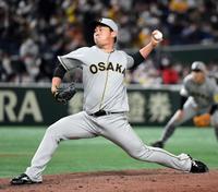 ７回裏に登板し１安打無失点に抑えた桐敷（撮影・佐藤厚）