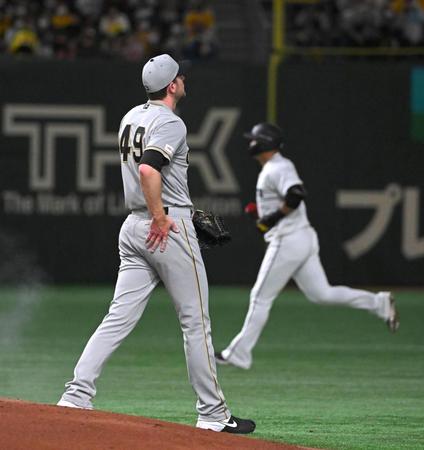 １回、中田に満塁本塁打を浴びたガンケル（撮影・堀内翔）