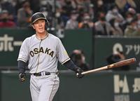 ５回、空振り三振に倒れた代打の豊田（撮影・堀内翔）