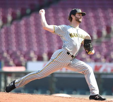 　１回１安打無失点に抑えたケラー（撮影・石井剣太郎）