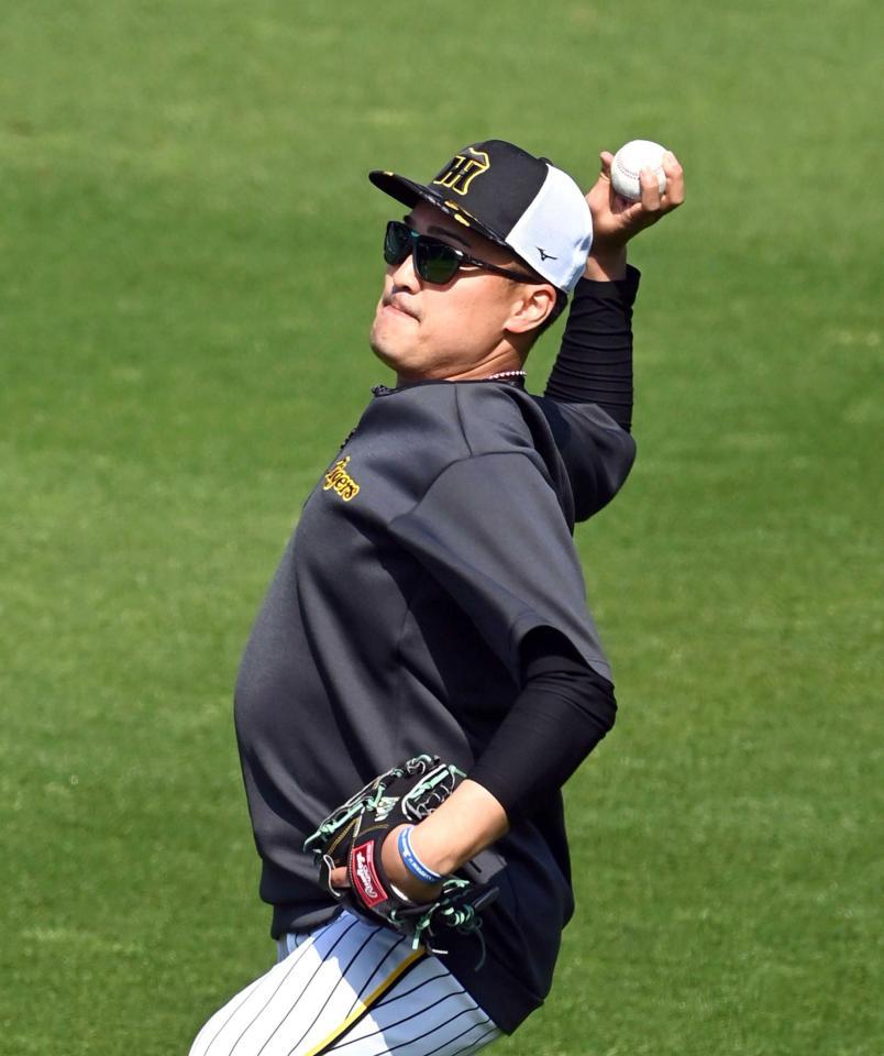 　中８日での先発に向け調整する秋山