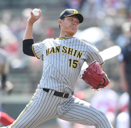 　先発し力投する西純（撮影・石井剣太郎）