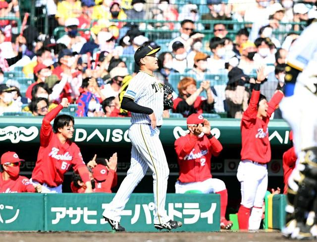 阪神・秋山　鯉キラーまさか３回６失点ＫＯ　「何とか力になりたかったのですが」