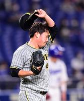 　初回からピンチを迎える桐敷（撮影・山口登）