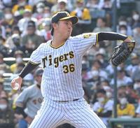 力投する浜地（撮影・高部洋祐）