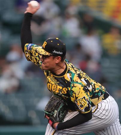 　好投する先発の秋山（撮影・坂部計介）