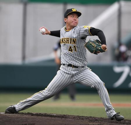 　先発し力投する村上（撮影・石井剣太郎）