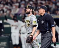 　２回、ウィルカーソンは大城に先制適時打を許す（撮影・山口登）