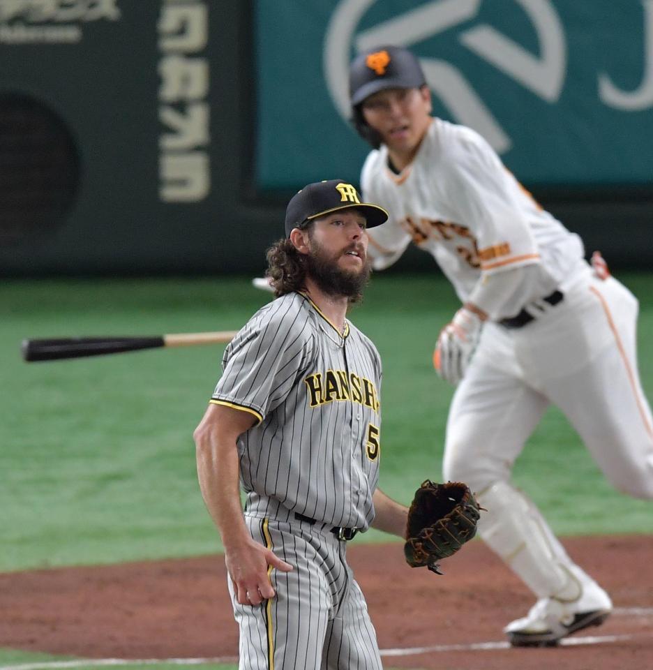 　２回、大城に左前に適時打を浴びたウィルカーソン（撮影・佐々木彰尚）