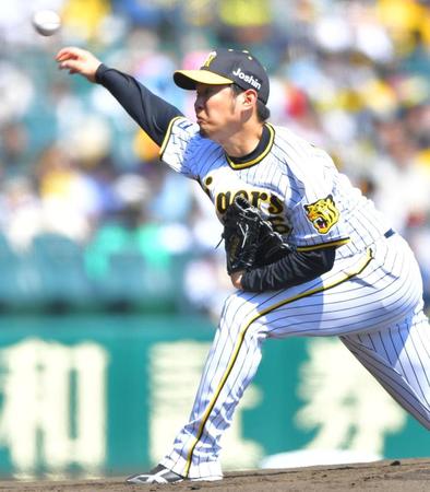 　力投する西勇（撮影・吉澤敬太）