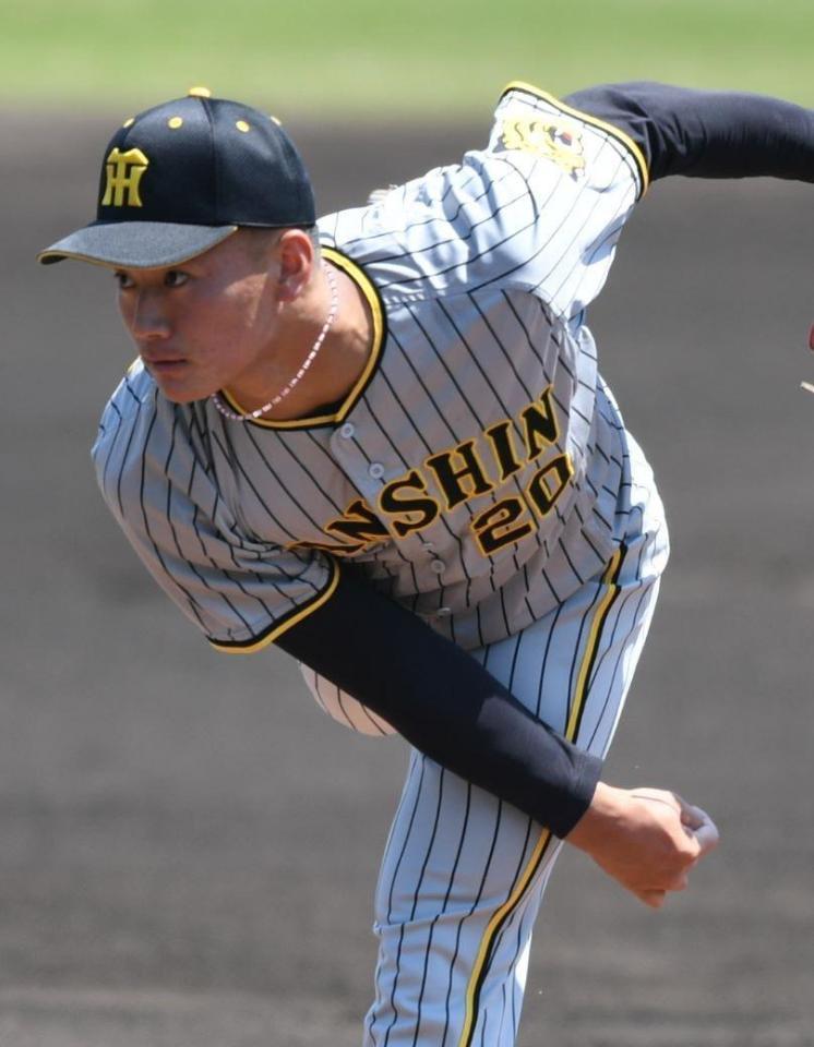 　先発し力投する森木（撮影・石井剣太郎）