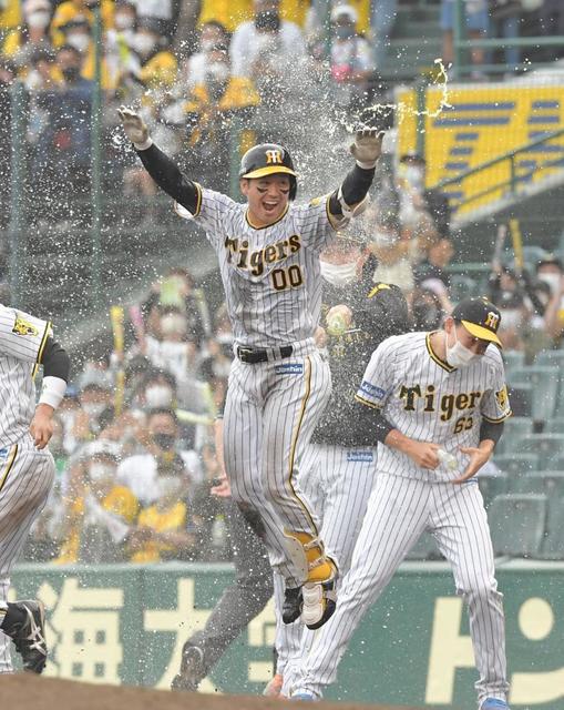 顔面自打球”から一夜明け 押し出し四球でヒーローの阪神・山本